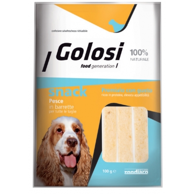 Alimento complementare per cani di tutte le taglie. Confezione richiudibile.
