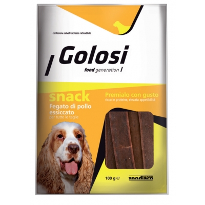 Alimento complementare per cani di tutte le taglie. Confezione richiudibile.
