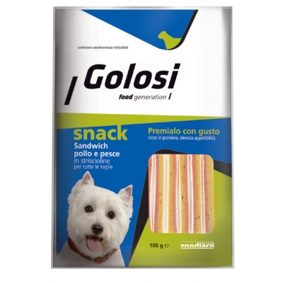 Alimento complementare per cani di tutte le taglie. Confezione richiudibile.
