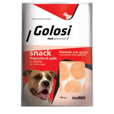 Alimento complementare per cani di tutte le taglie. Confezione richiudibile.
