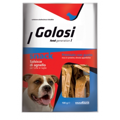 Alimento complementare per cani di tutte le taglie. Confezione richiudibile.
