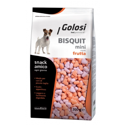 Ideale come snack o premio. Gusto delicato e appetitoso, leggero e facilmente digeribile, aiuta a ridurre la formazione del tartaro. In confezione richiudibile salvafreschezza da 600 g.
