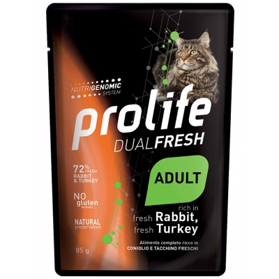 Alimento completo ricco in Pollo Fresco e Aringa Fresca per il gatto adulto.
