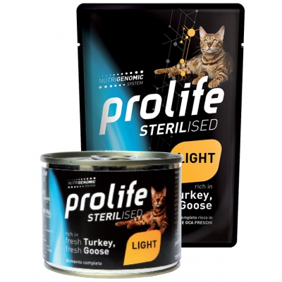 Alimento completo ricco in Maiale Fresco con Patate per il gatto sensibile e/o sterilizzato.
