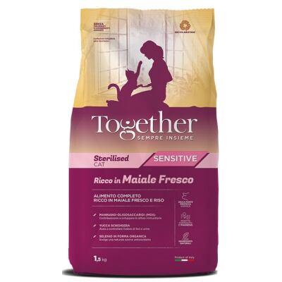 Alimento completo ricco in trota fresca con riso per il gatto adulto sterilizzato.
