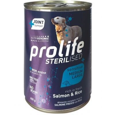 Alimento completo ricco in Anatra Fresca con Riso per il cane sterilizzato e/o sensibile di taglia media e grande.
